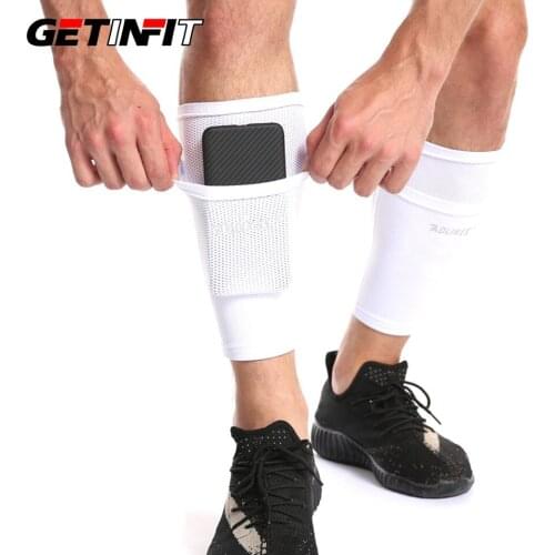 1 Pair Soccer Protective Socks Shin Guard With Pocket For Football Shin Pads Leg Sleeves Support Adult Calf Support Sock