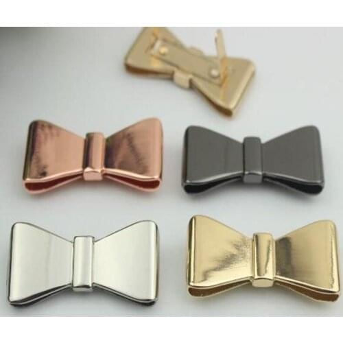 10 pcs/ lot luggage hardware accessories diy metal bowknot decorated buckle shoe buckle adornment bag hardware accessories