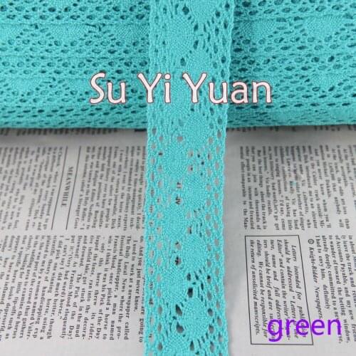 2 yards/lot 30mm width pink,green,purple clothes cotton Lace trim DIY sewing/garment accessories lace fabric