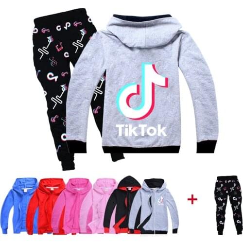 2021 Spring Children Clothing Boys Girls Clothes Suit Baby Solid Zipper Jacket Pants 2Pcs/Sets Fashion Toddler Kids Tracksuits