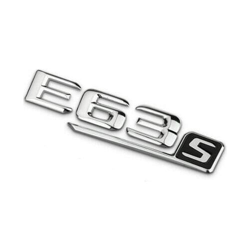 ABS Plastic Car Trunk Rear Letters Badge Emblem Decal Sticker for Mercedes Benz E63 S AMG