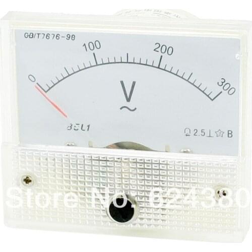 AC 0-300V 300V Analog Panel Volt Voltage Meter Voltmeter Gauge 85L1