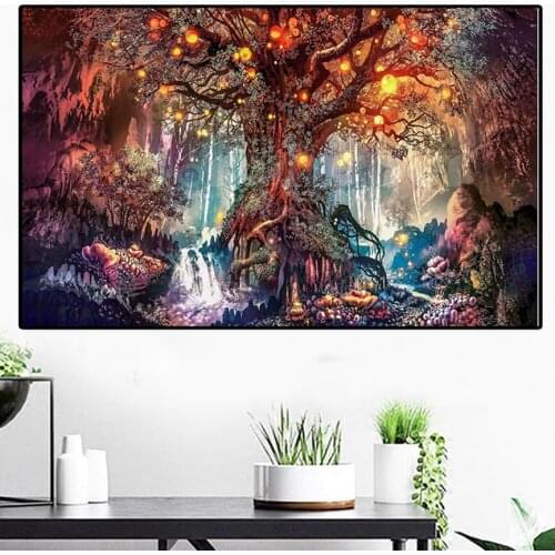 Diamond Art painting tree diamond painting 3D diamond cross stitch family decoration gift Mosaic Crystal Picture Wall Art YG2381