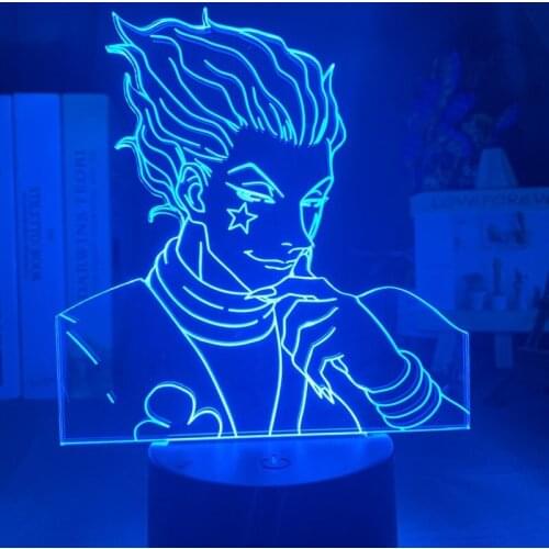 Kids Night Light Anime Hunter X Hunter Gon and Killua Zoldyck Figure 3D Table Lamp LED Touch Sensor Colorful Bedroom Nightlight