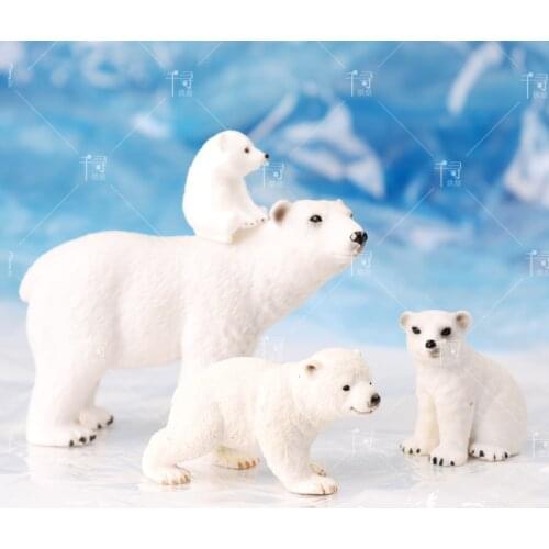 DIY 3D Polar Bear Chocolate Mold Cake Decoration Fondant Dessert Baking Handmade Soap clay resin Candle Silicone Mold