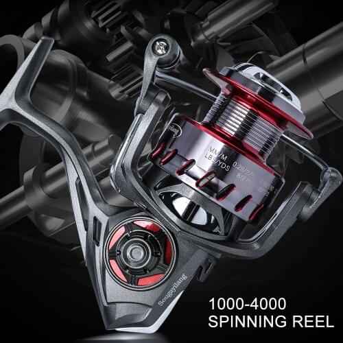 Sougayilang New 9+1BB Carp Fishing Reel 5.2:1/6.2:1 High Speed Gear Ratio Alluminum Spool Freshwater Saltwater Fishing Tackle