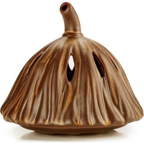 Ceramic Buddha Antique Sandalwood Lotus Incense Burner Incense Coil Incense Burner Living Room Teahouse Budda Decorativo Z293