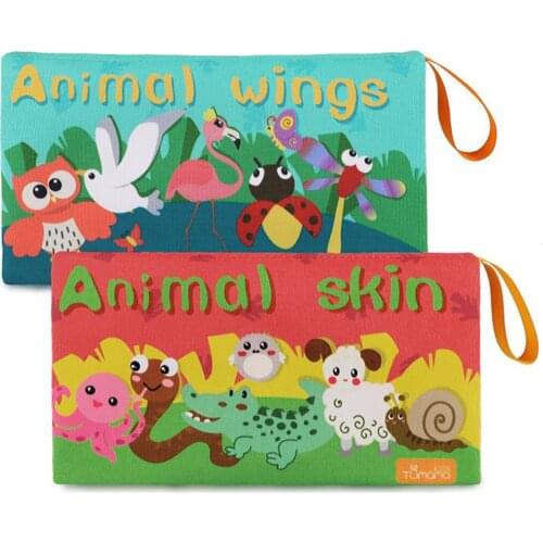 Soft Cloth Book Newborn Crib Activity Books Learning Development Teeth Toy