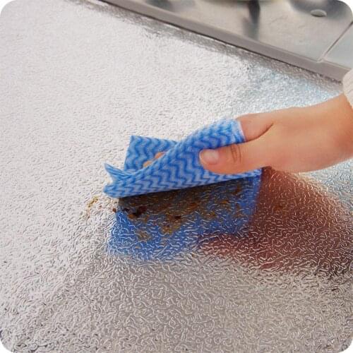 Kitchen Waterproof Oil-proof Wall Sticker Desk Floor DIY Home Furniture Decorate Aluminum Foil Wallpaper 40X100CM