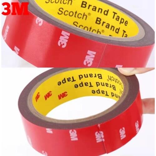 1 Roll 3M Double Sided TapeSuper Strong Waterproof Outdoors Heavy Duty Self Adhesive Foam Tape For Metal Plastic Crystal Glass