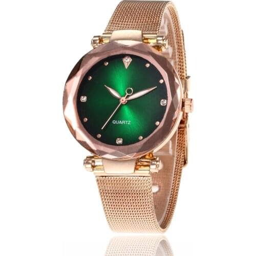 Fashion Casual Luxury Wrist Watches for Women Stylish Elegant Mesh Gold Buckle Ladies Female Wristwatch Clock relojes mujer