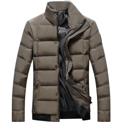 2021 Mens Winter Parkas Warm Coat Mens Thick Windbreaker Streetwear Hip Hop Parka Korean Jacket Male Outdoors Casual Overcoat