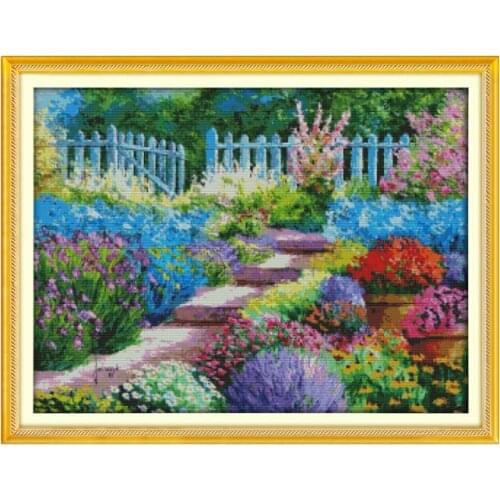 Colorful rural (2) cross stitch kit 14ct 11ct count printed canvas stitching embroidery DIY handmade needlework