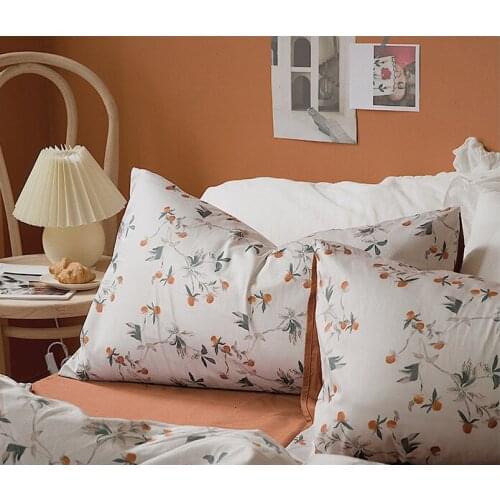 74x48cm printed cotto pillow case decoratve floral pillow cover flower pattern bed single sleeping pillowcase