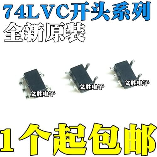 2PCS New and original SN74LVC1G14 17 08 04 02 07 00 32 66 125 126DBVR SOT23-5 Single way Schmitt trigger inverter, logic chip