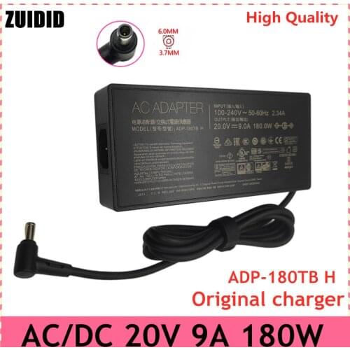 Original 20V 9A 180W AC Adapter Charger ADP-180TB H For ASUS ROG 14 G14 GA401I Tuf Gaming GA502D GA5021 A17 Laptop Power Supply