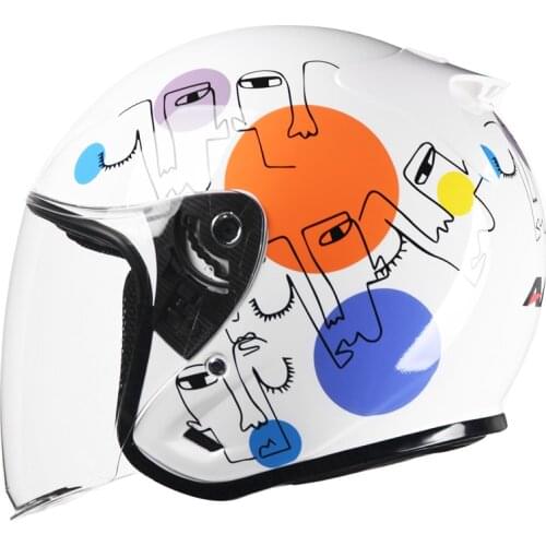 Retro Peder Half Helmet Motorcycle Half Face Helmet Open Face 3/4 Motorcycle Helmet Men Women Casco Vintage Scooter Jet Helmet