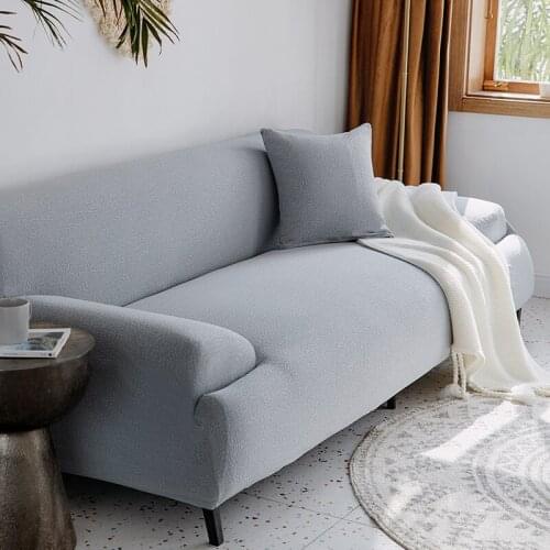 High Elastic Sofa Cover For Living Room Sectional Corner Couch Sofa Covers Seersucker Fabric Tight Wrap Slipcover All -inclusive