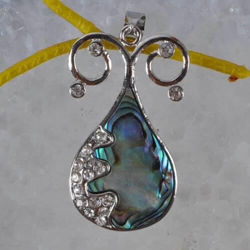 New Zealand Abalone Shell Bead Pendant Jewelry S853