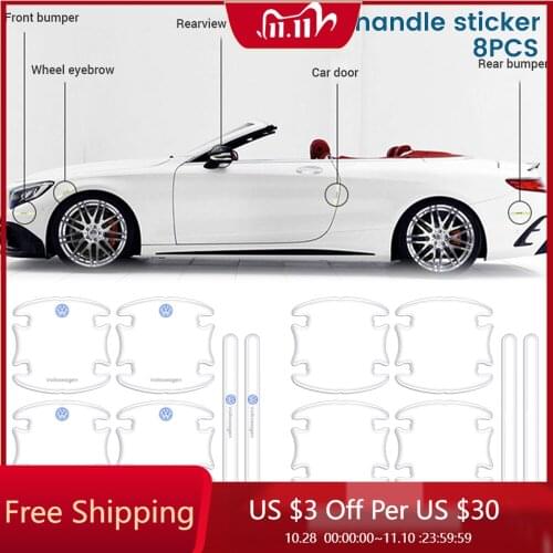 Car Door Handle Protection Stickers Universal Wrist Of Door Bowl Film Auto Anti-Scratch Handle Sticker Car Protector Accessori