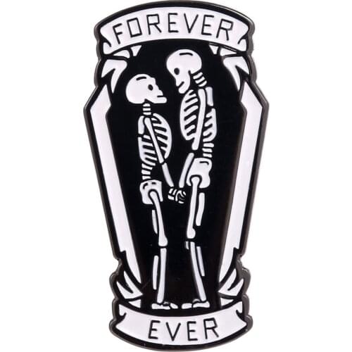Lover Enamel Pin Badge Forever Ever Valentine day Boyfriend and Girlfriend Gift