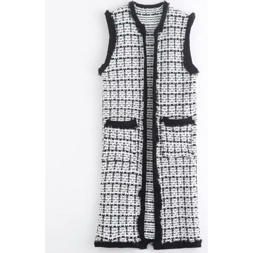 Женские длинные жилеты ZXQJ China At AliExpress