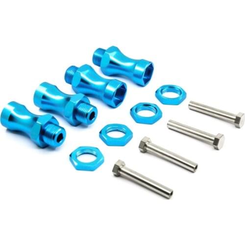 1set 12mm to 17mm Wheel Hex Hub Adapter Extension 30mm Convension adaptor for 1/10 Switch to 1/8 RC Model Car
