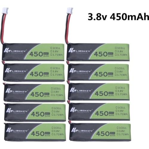 1S 3.8V 450MAH 80C/160C HV 4.35V Lipo battery With PH2.0 Plug for RC FPV Drone M80S Tiny7 Beta75S Emax Tinyhawk Snapper7