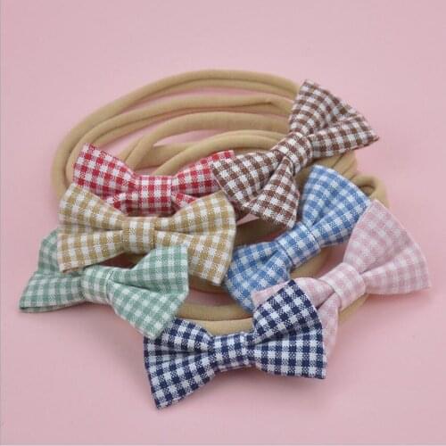 36pc/lot Kids Girls Plaid Hair Bow with Headband,Boutique Handmade Bowknot Hairpins Hairgrips Hair Accessories