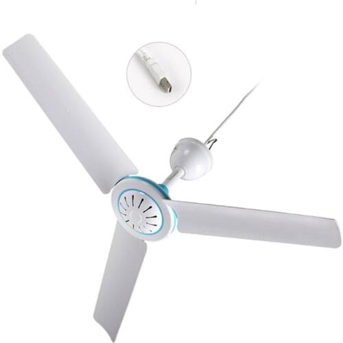5V Ceiling Fan Air Cooler Hanging USB Powered Tent Fans for Bed Camping Outdoor L69D
