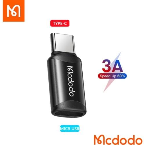 MCDODO OTG Micro USB To Type C Adapter 3A Fast charger