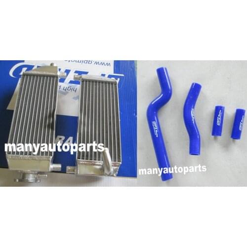 GPI aluminum radiator and BLUE silicone hose FOR Yamaha YZ250 2-stroke 2002-2013 11 12