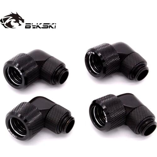 Bykski 4pcs/set Water Cooling Fittings G1/4 OD14mm 12mm 16mm Hard Tube Fitting Computer Accesspries Fitting use for Acrylic Tube