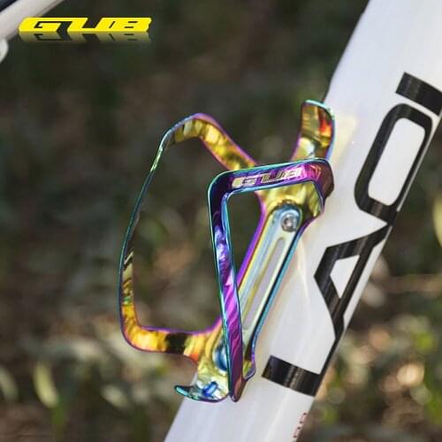 GUB MTB Bicycle Bottle Holder Road Bike Drink Water Bottle Cage Rack Alloy Colorful Bottle Bracket and Bolts Cycling Accessories