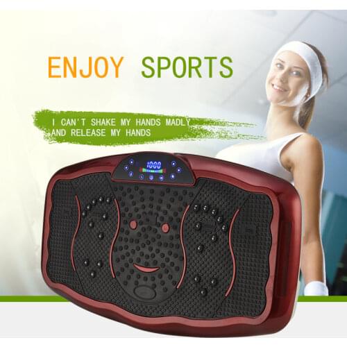 Electric Vibration Fitness Massager USB Bluetooth Play Music Fat Burning Machine Indoor Mute Fitness Body Slimming Shaper 200W