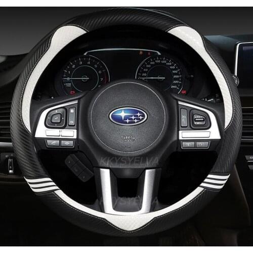 Leather Car Steering Wheel Cover Anti-slip for Subaru Forester Legacy XV BRZ WRX High Quality Auto Accessories