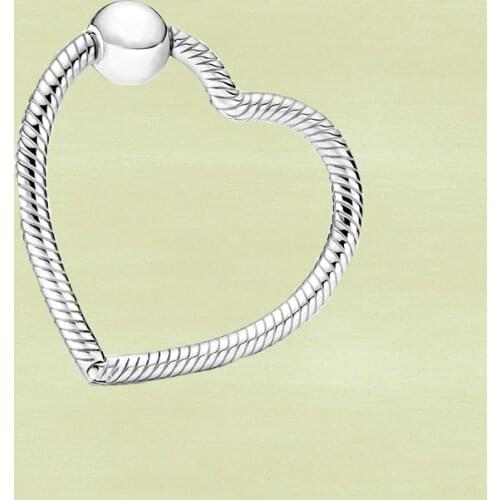 2021 High Quality New S925 Sterling Silver Niche 1:1 Boutique Heart Pendant Fashion Classic Wild Romantic Girl Gift