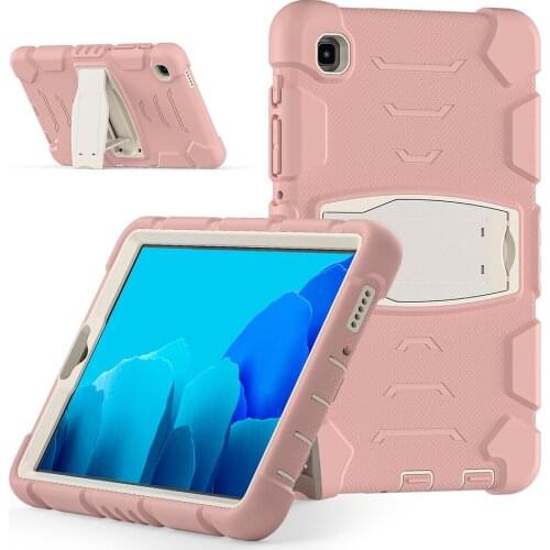 Lightweight Silicone Case with Funda Stand for Samsung Galaxy Tab A7 Lite 8.7 Shockproof Cover SM-T225 T220 T225N Case+Pen