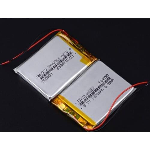 3.7V 1500mAh 604050 Lipo Battery Lithium Polymer Battery Li-Po li ion Lipo cells For Toy MP3 MP4 GPS Speaker Mobile Phone DIY