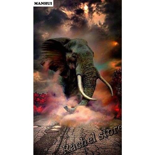 Diy Diamond Painting Cross Stitch Kits Diamond Mosaic Elephant Full Square Diamond And Round Diamond Embroidery AD374