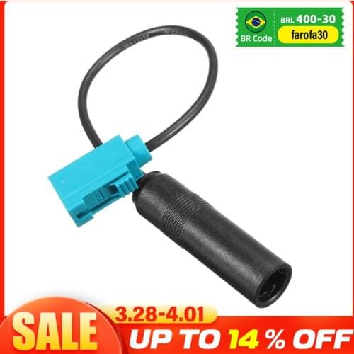 NEW Car Radio Aerial Antenna Adaptor Connector Cable Head Fakra To Female Din For VW