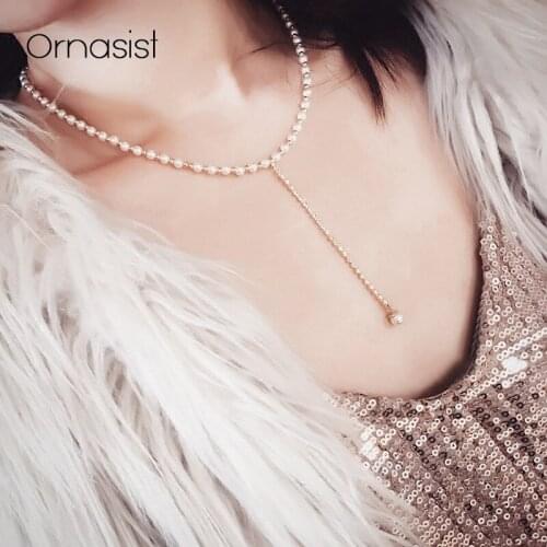 Ornasist Pearl Necklaces For Women