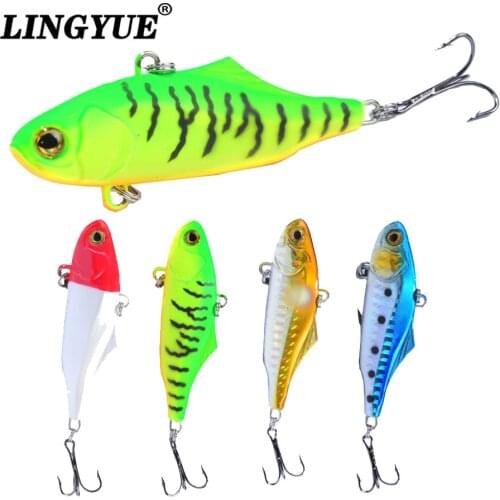 1PCS VIB Fishing Lure 7cm 24g Long Shot Crankbait Deep Water Wobblers Winter Ice Sea Artificial Bait Fishing Tackle For Bass