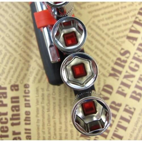 Manual ratchet tool sleeve wrench Small multi 1/4 inch Socket tool set, molybdenum vanadium steel sleeve Ratchets Arbors Tools