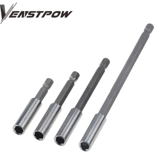 1/4" Hex Rod Shank Long Handle Screwdriver Tip Holder 1Pc Extension Bit Set Extensions Quick Change Hand Tool Socket