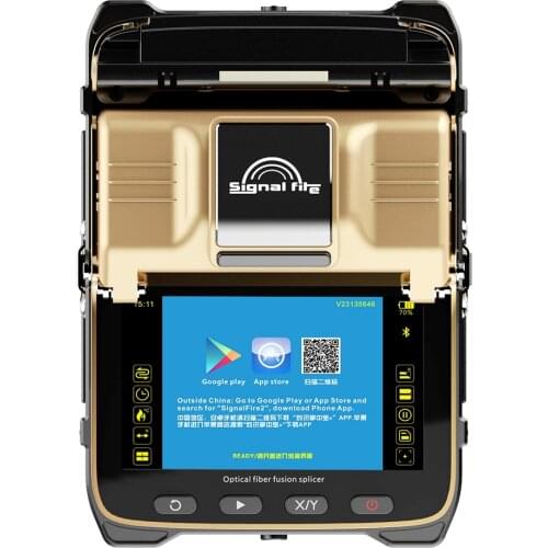 Signalfire AI-8c Automatic FTTH Fiber welding splicing Machine 6 motors Optical Fiber Fusion Splicer AI-8 update version