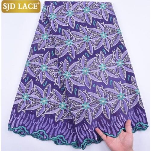 SJD LACE 2020 New Arrivals Swiss Voile Lace In Switzerland Cheap Sale Embroiderey African Dry Lace Fabric For Wedding Sew A2034