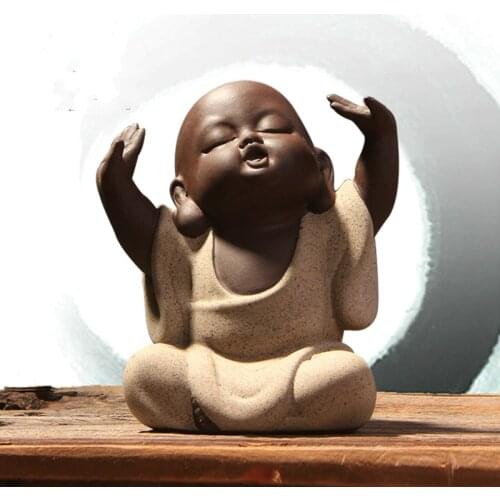 Monk Figurines Buddha Statues For Decoration Buda Statue Home Decor Buddhism Sculpture Decoration Budas Decorativos Figura Budda