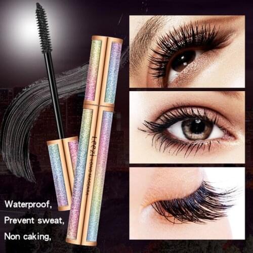 Leezi Mascara 4d Silk Fiber Lash Long Curling Mascara Eyelash Waterproof Extension Lengthening Eye Lashes Cosmetics Makeup TSLM1