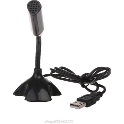 USB Microphone Speech Chatting Singing KTV Mic With Holder For PC Laptop Microphone F08 21 Dropshipping